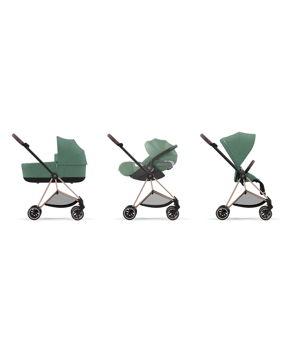 Mios Lux carrycot Leaf green colour  Cybex