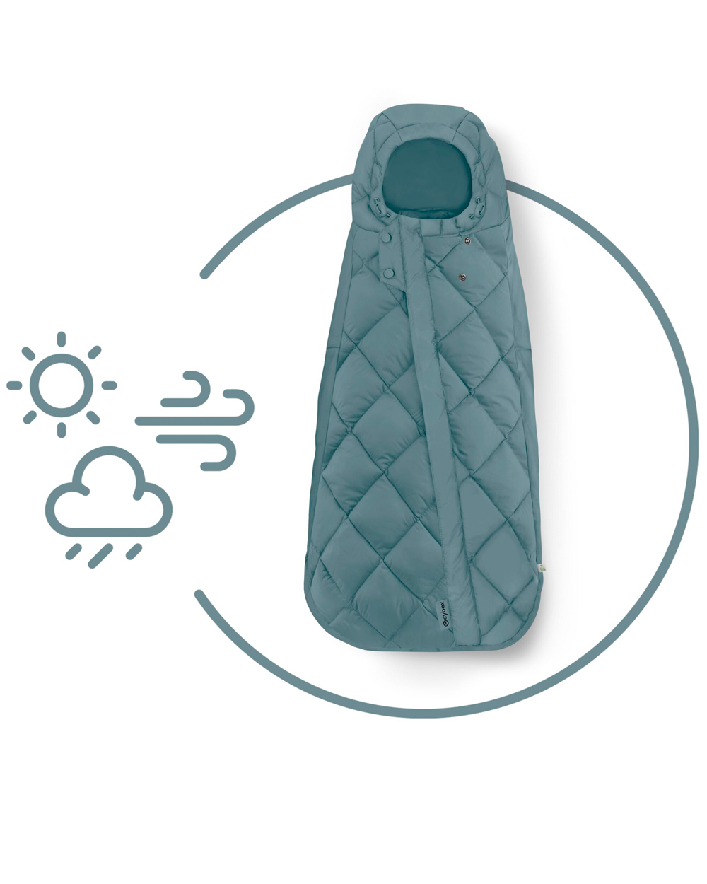 Snogga Mini 2 footmuff Stone grey colour  Cybex