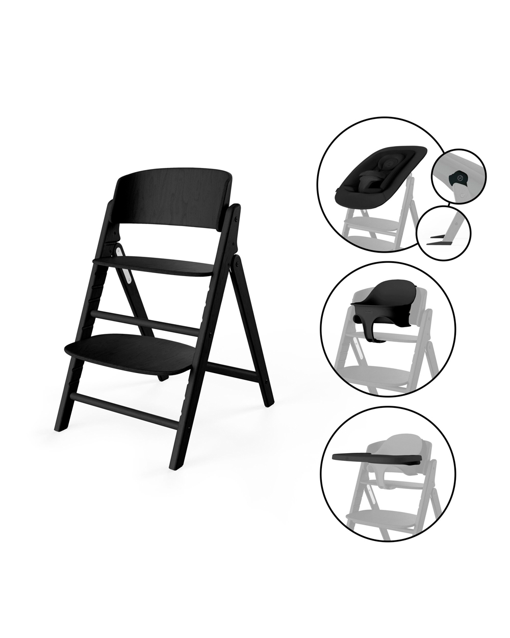 Click & Fold 4-in-1 highchair Stunning black colour  Cybex