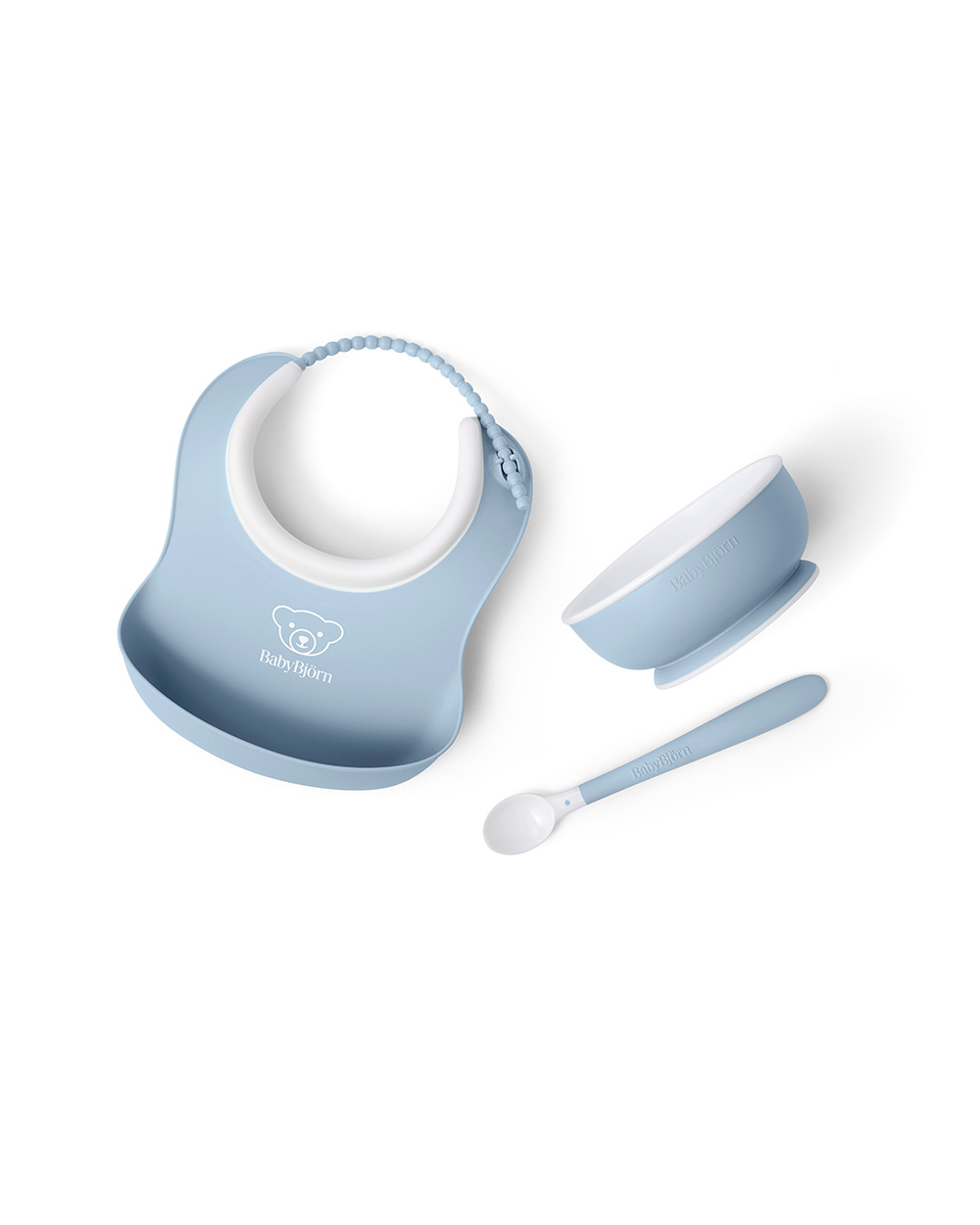 3-piece meal set Pastel blue colour  Babybj&ouml;rn