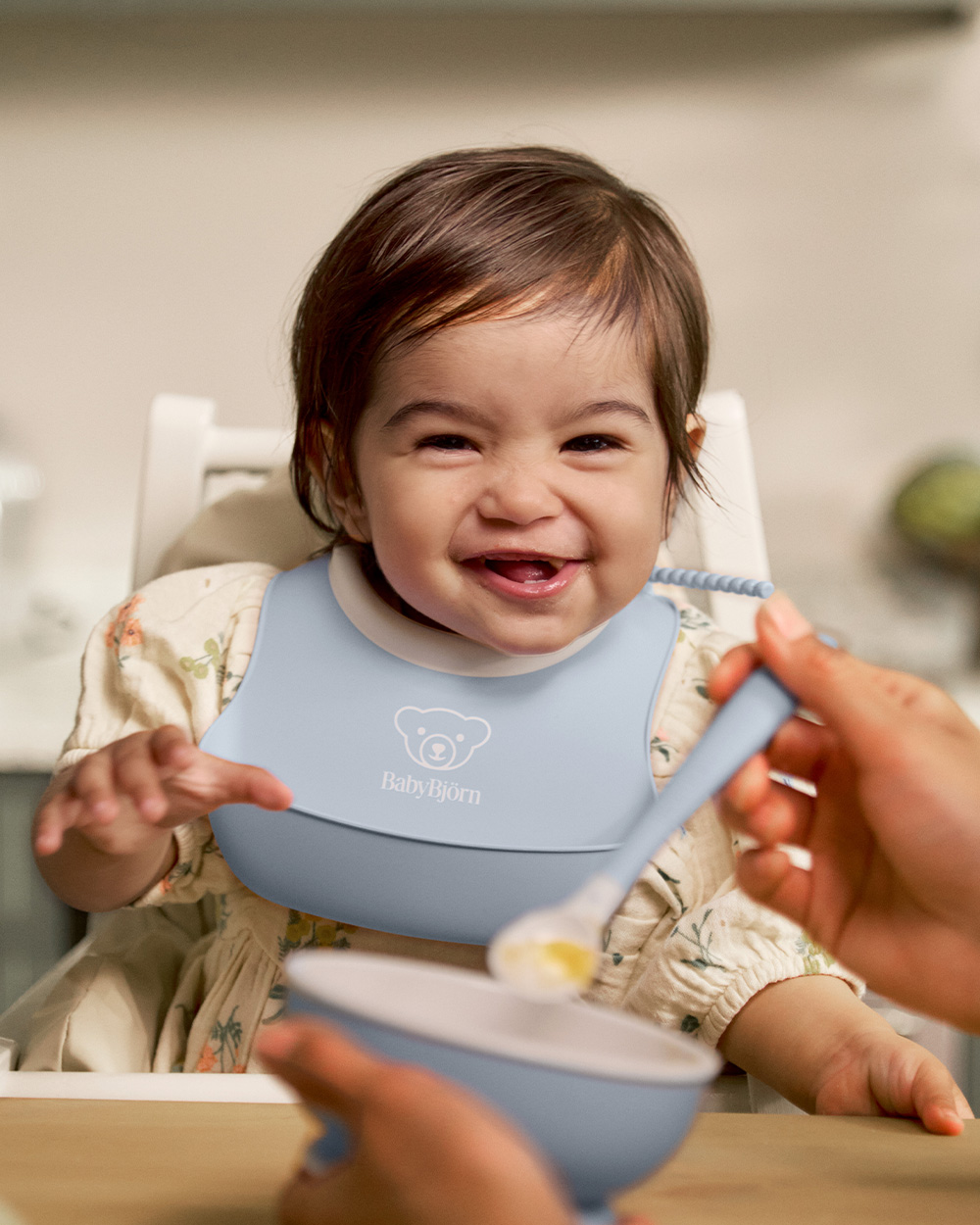 3-piece meal set Pastel blue colour  Babybj&ouml;rn