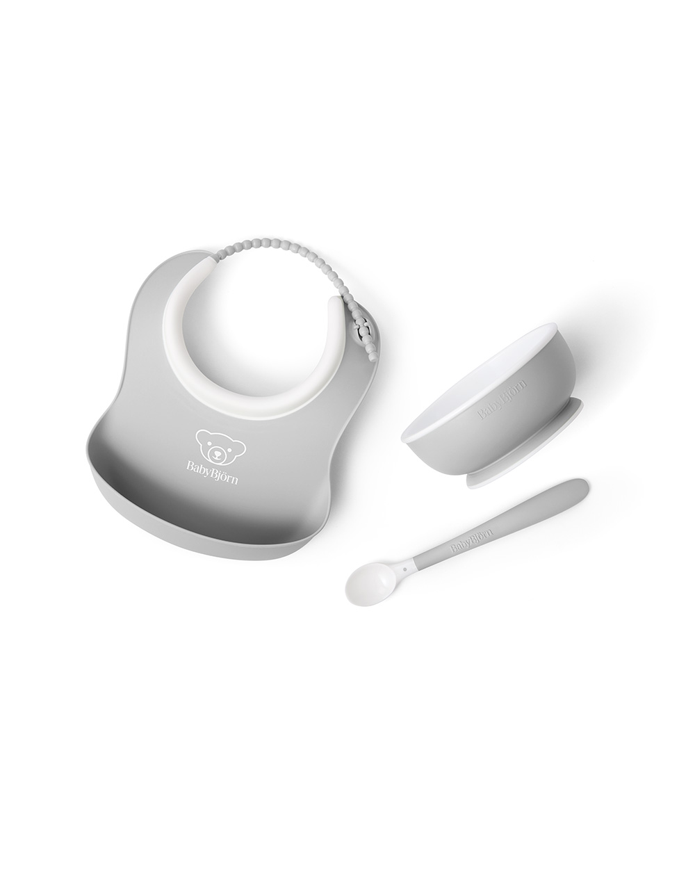 3-piece meal set Grey colour  Babybj&ouml;rn