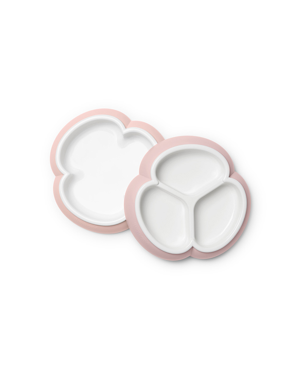 Set of 2 plates Pastel pink colour  Babybj&ouml;rn
