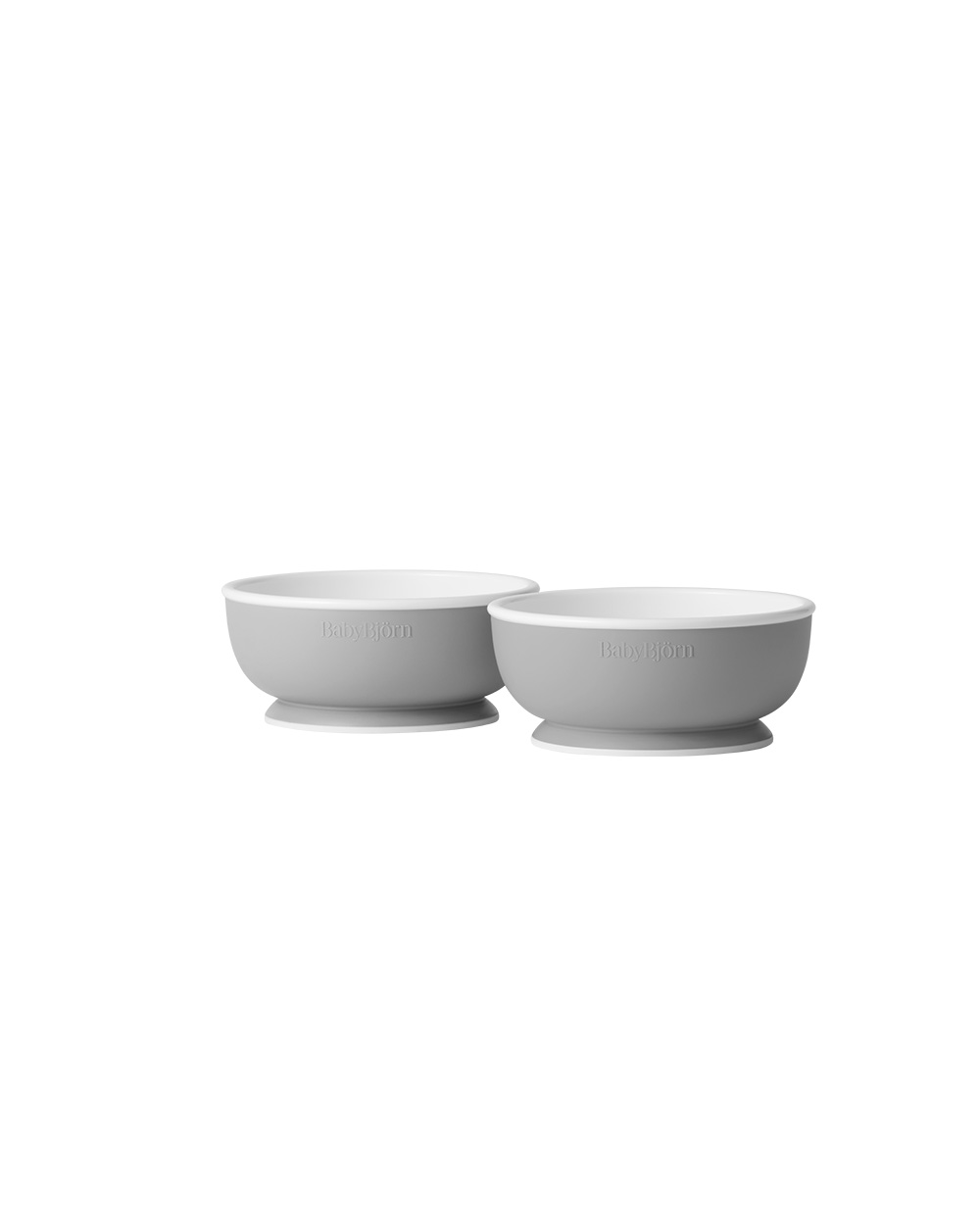 Set of 2 baby bowls Grey colour  Babybj&ouml;rn