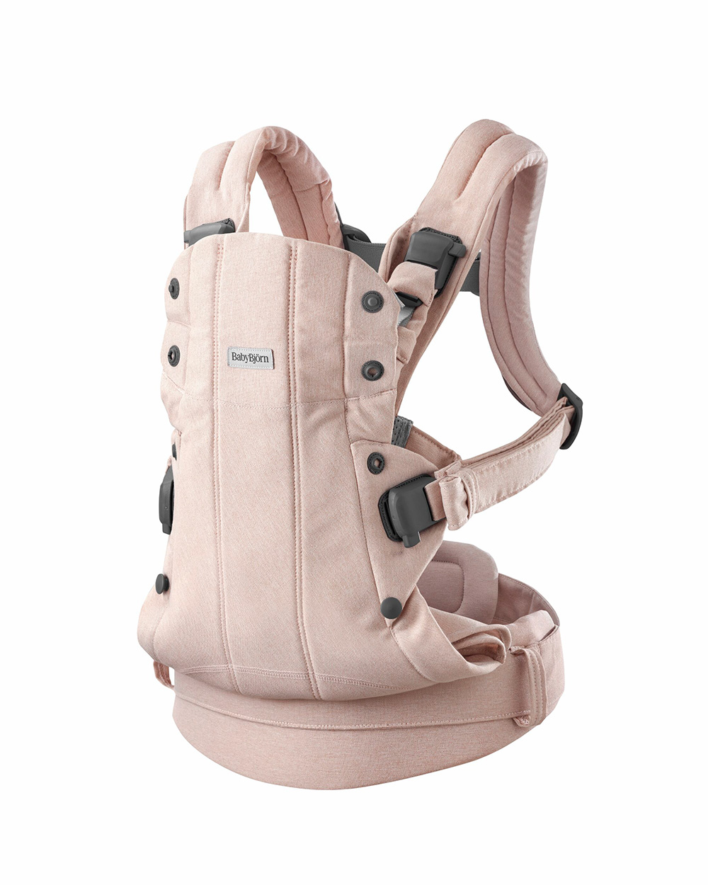 Harmony woven melange baby carrier Light pink colour  Babybj&ouml;rn