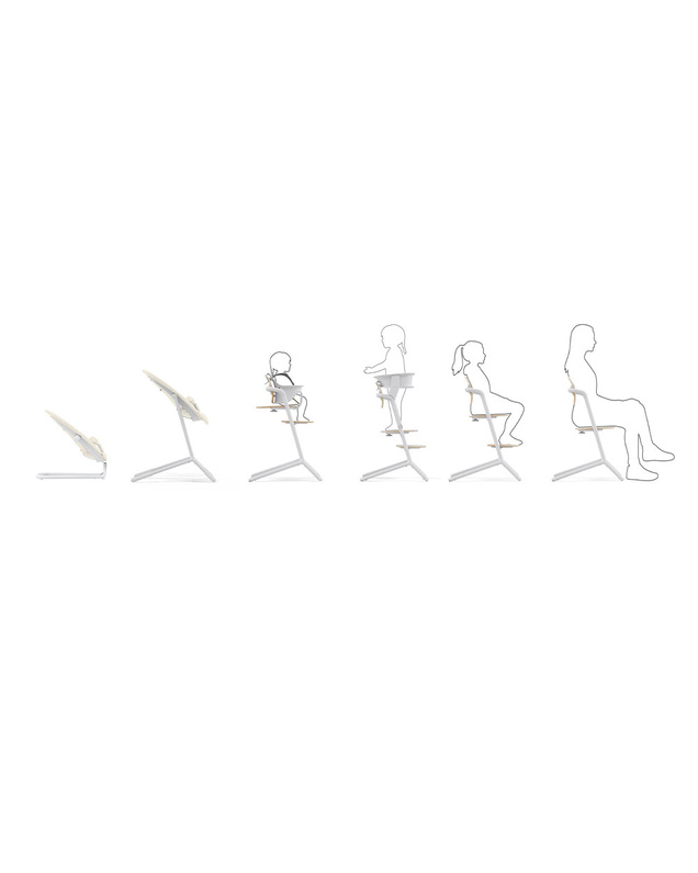 Gold bouncer for Lemo/Click & Fold Canvas white colour Cybex