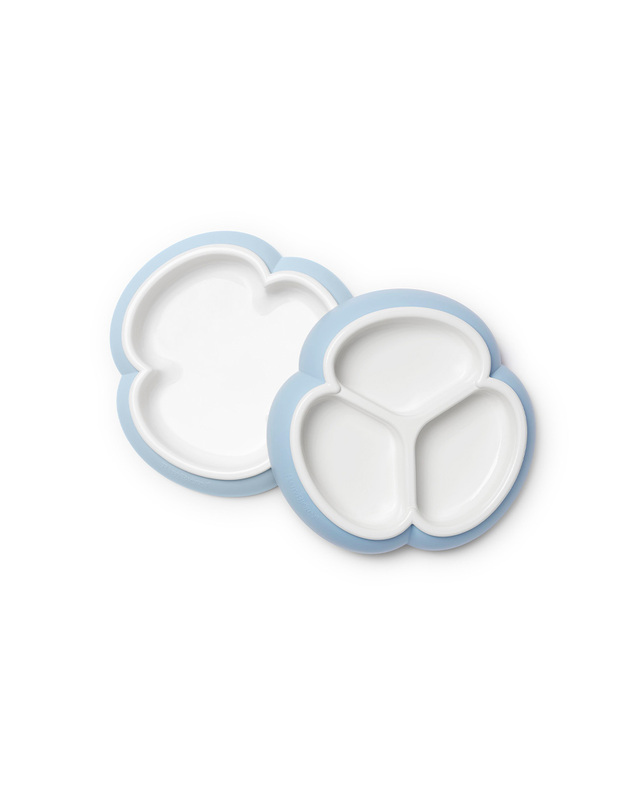 Set of 2 plates Pastel blue colour  Babybjörn