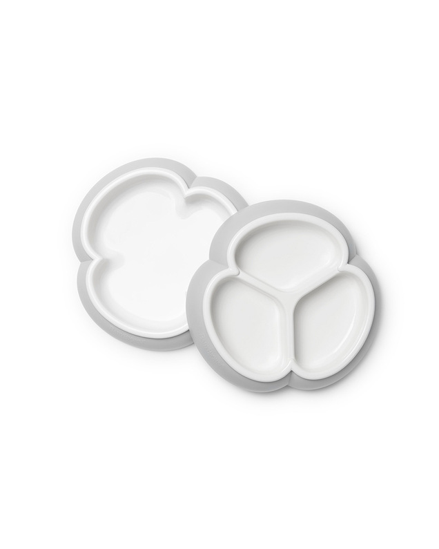 Set of 2 plates Grey colour  Babybjörn