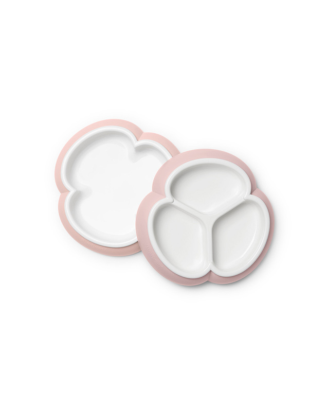 Set of 2 plates Pastel pink colour  Babybjörn
