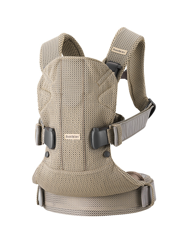 One Air Mesh 3D baby carrier Grey beige colour  Babybjörn