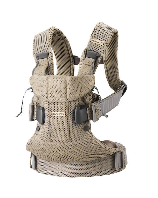 One Air Mesh 3D baby carrier Grey beige colour  Babybjörn