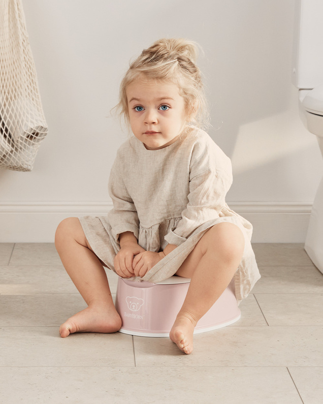 Smart pot Pastel pink/white colour  Babybjörn