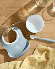 3-piece meal set Pastel blue colour  Babybj&ouml;rn