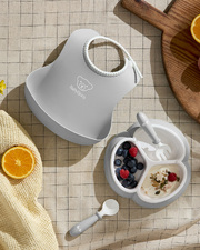 4-piece meal set Grey colour  Babybj&ouml;rn