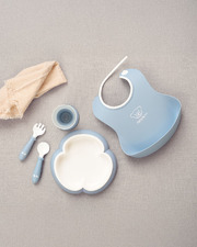 5-piece meal set Pastel blue colour  Babybj&ouml;rn