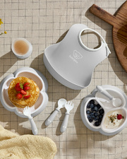 8-piece meal set Grey colour  Babybj&ouml;rn