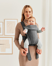 Mini Jersey 3D baby carrier Dark grey colour  Babybj&ouml;rn
