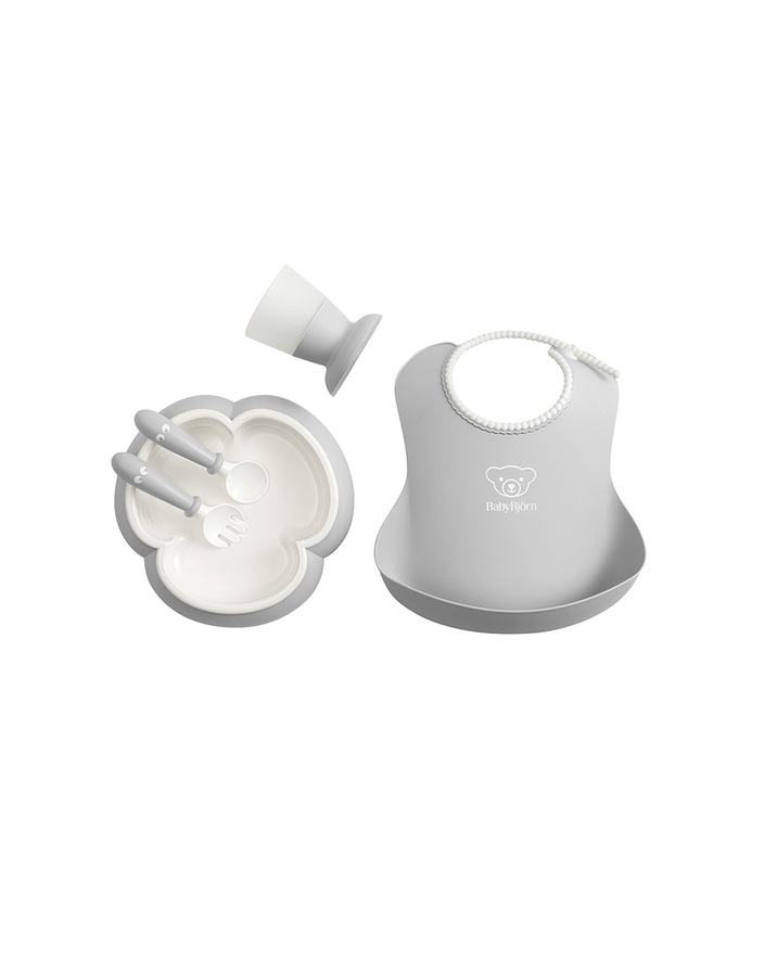 5-piece meal set Grey colour  Babybj&ouml;rn