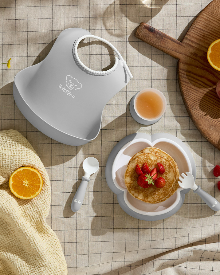 5-piece meal set Grey colour  Babybj&ouml;rn