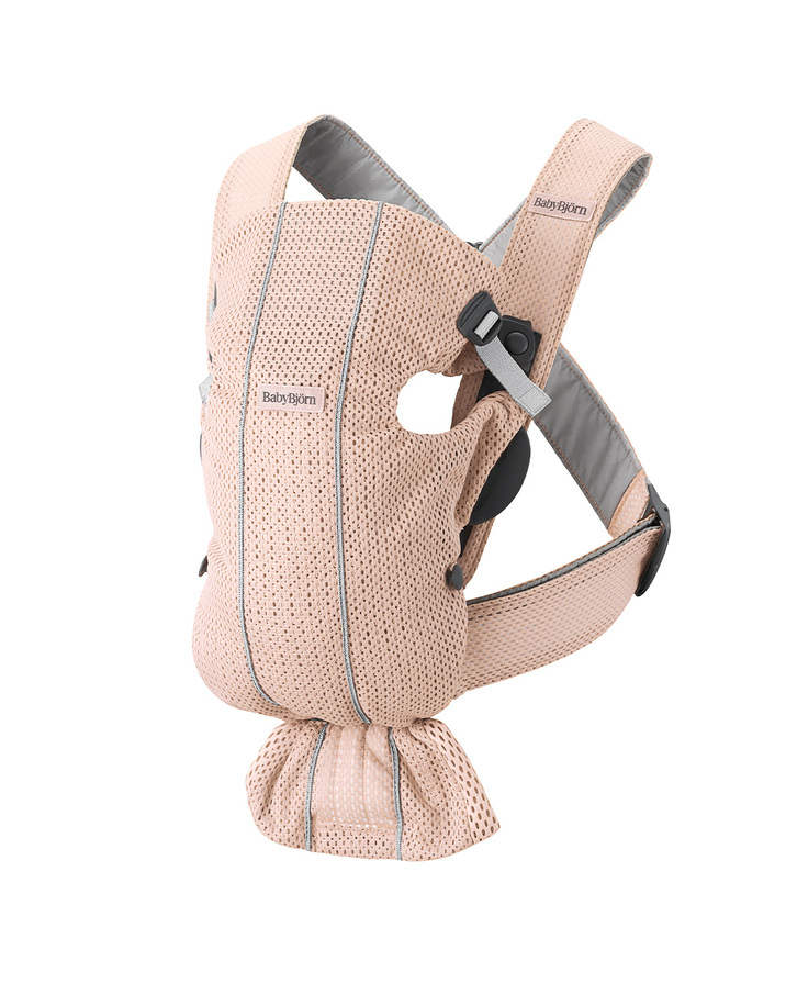 Mini Mesh 3D baby carrier Pearly pink colour  Babybj&ouml;rn