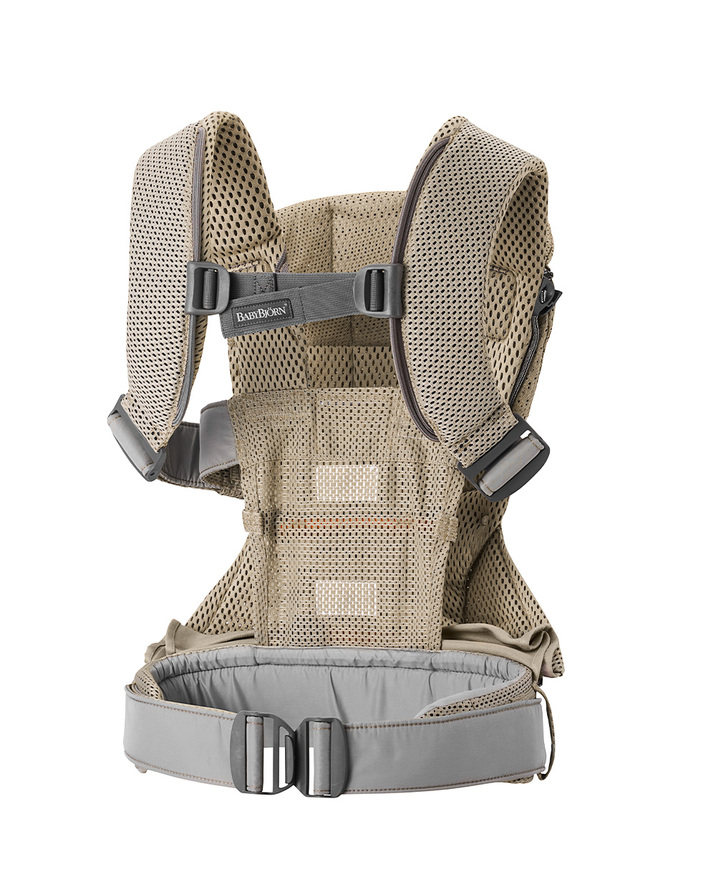 One Air Mesh 3D baby carrier Grey beige colour  Babybj&ouml;rn