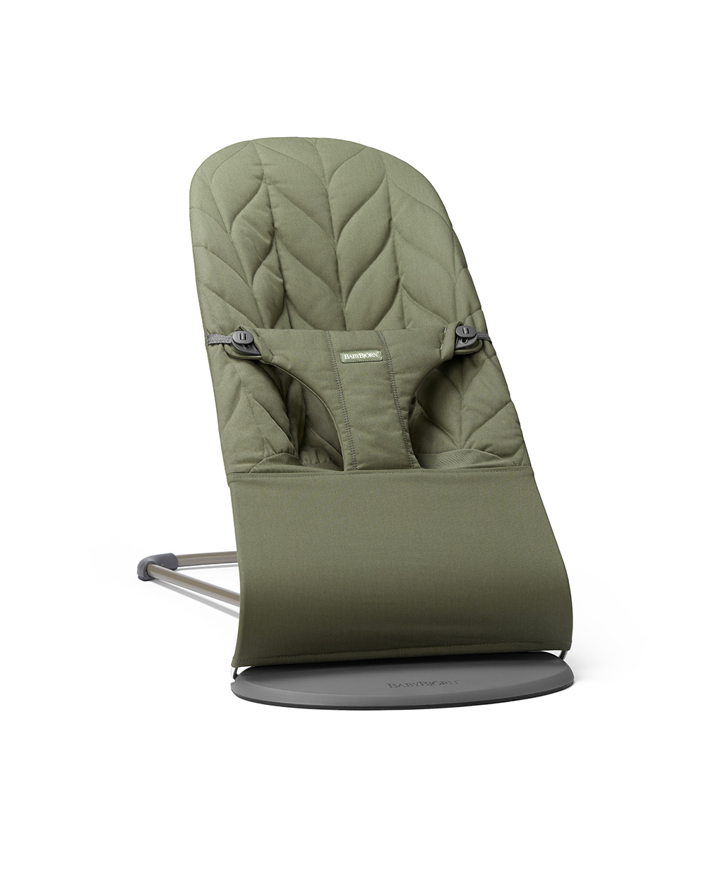 Bliss woven with petal quilting bouncer Dark green colour  Babybj&ouml;rn