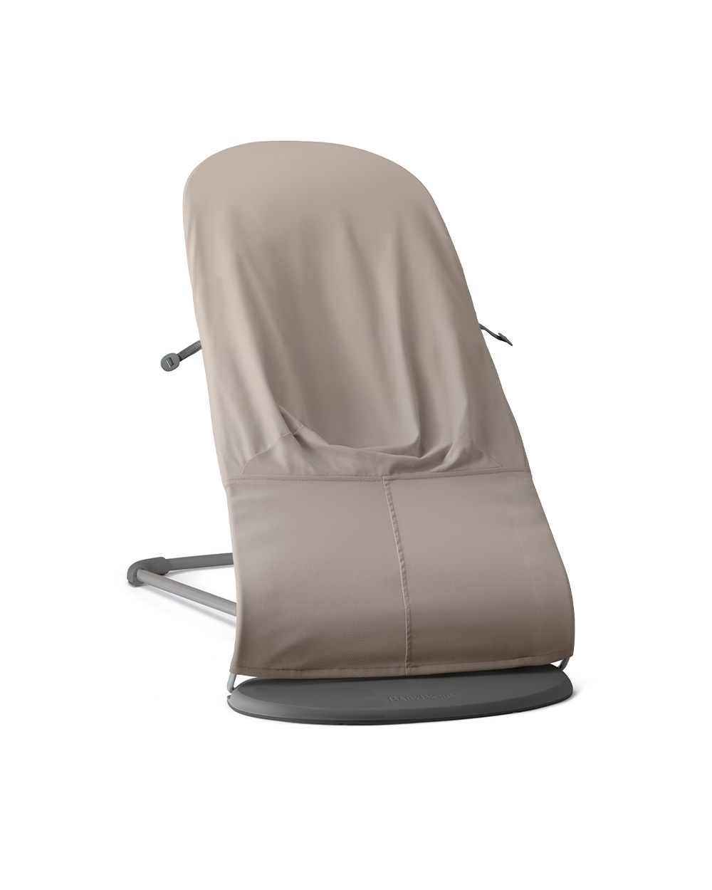 Balance Soft woven jersey bouncer Sand grey colour  Babybj&ouml;rn