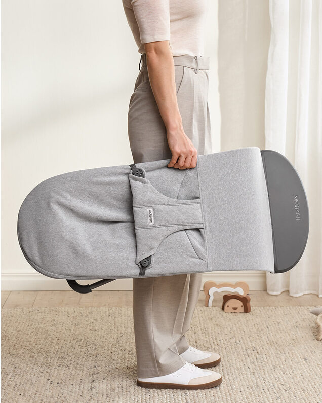 Bliss woven bouncer Light grey colour  Babybjörn
