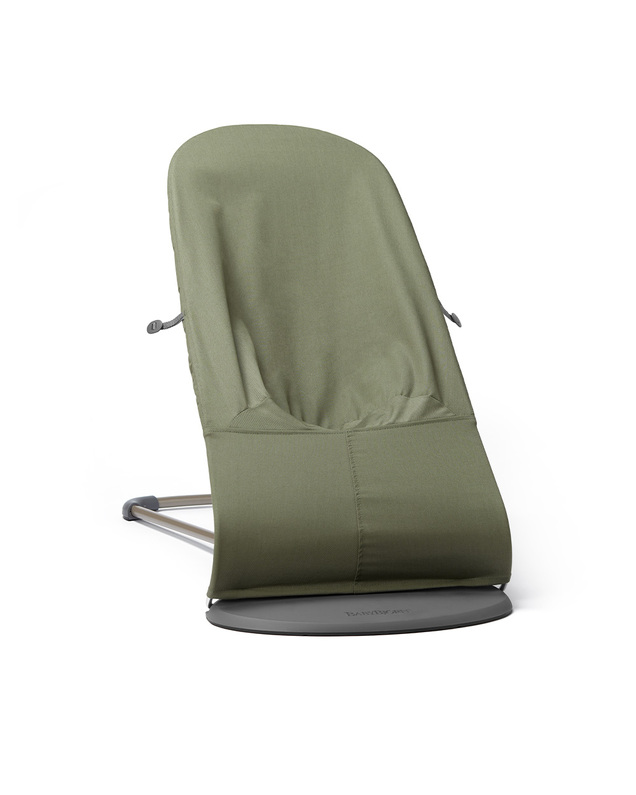 Bliss woven with petal quilting bouncer Dark green colour  Babybjörn