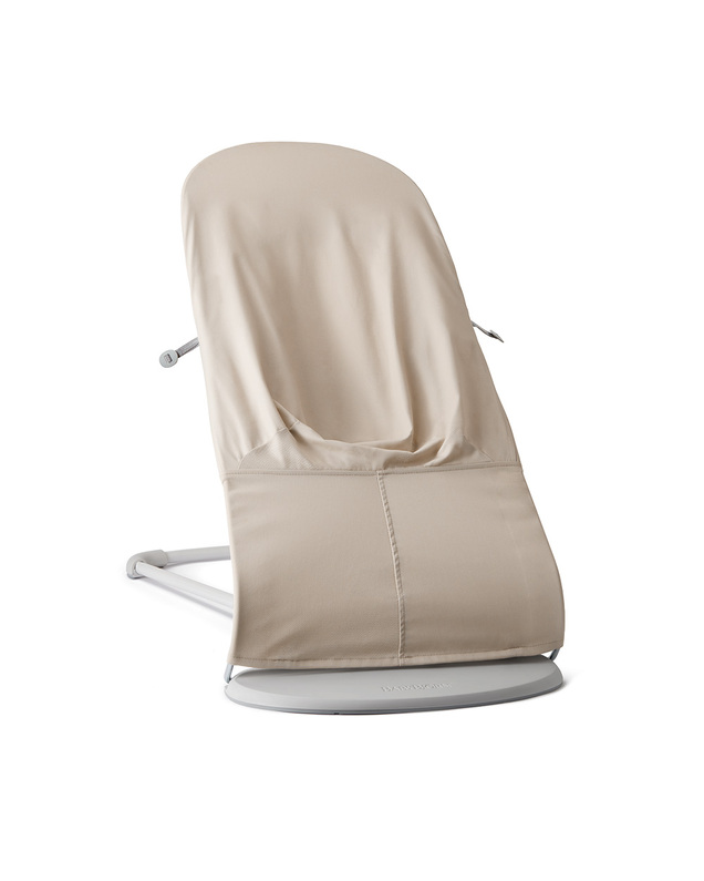 Balance Soft woven jersey bouncer Light beige colour  Babybjörn