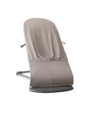 Balance Soft woven jersey bouncer Sand grey colour  Babybj&ouml;rn