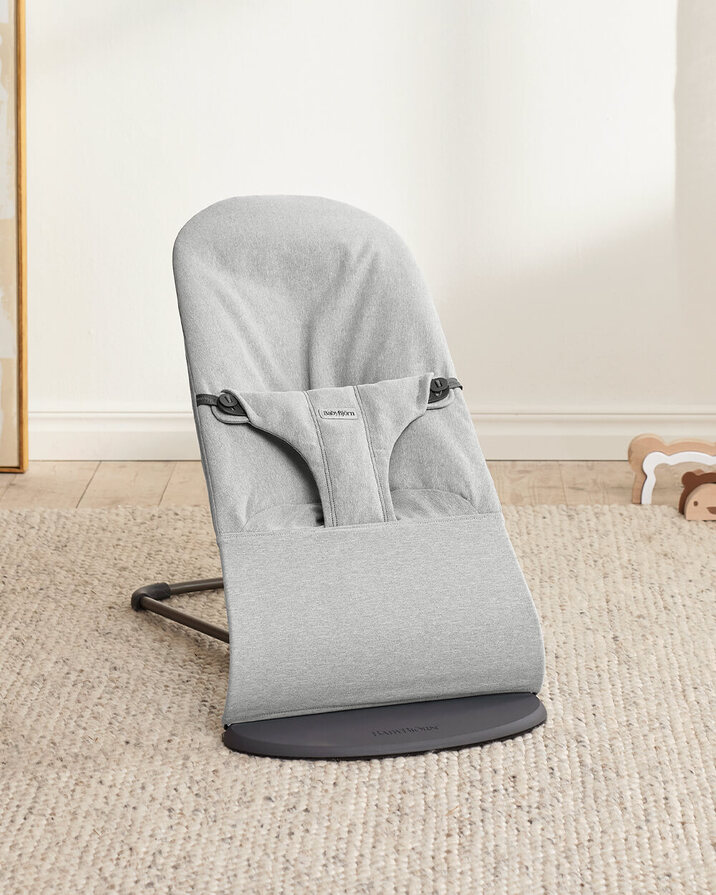 Bliss woven bouncer Light grey colour  Babybj&ouml;rn