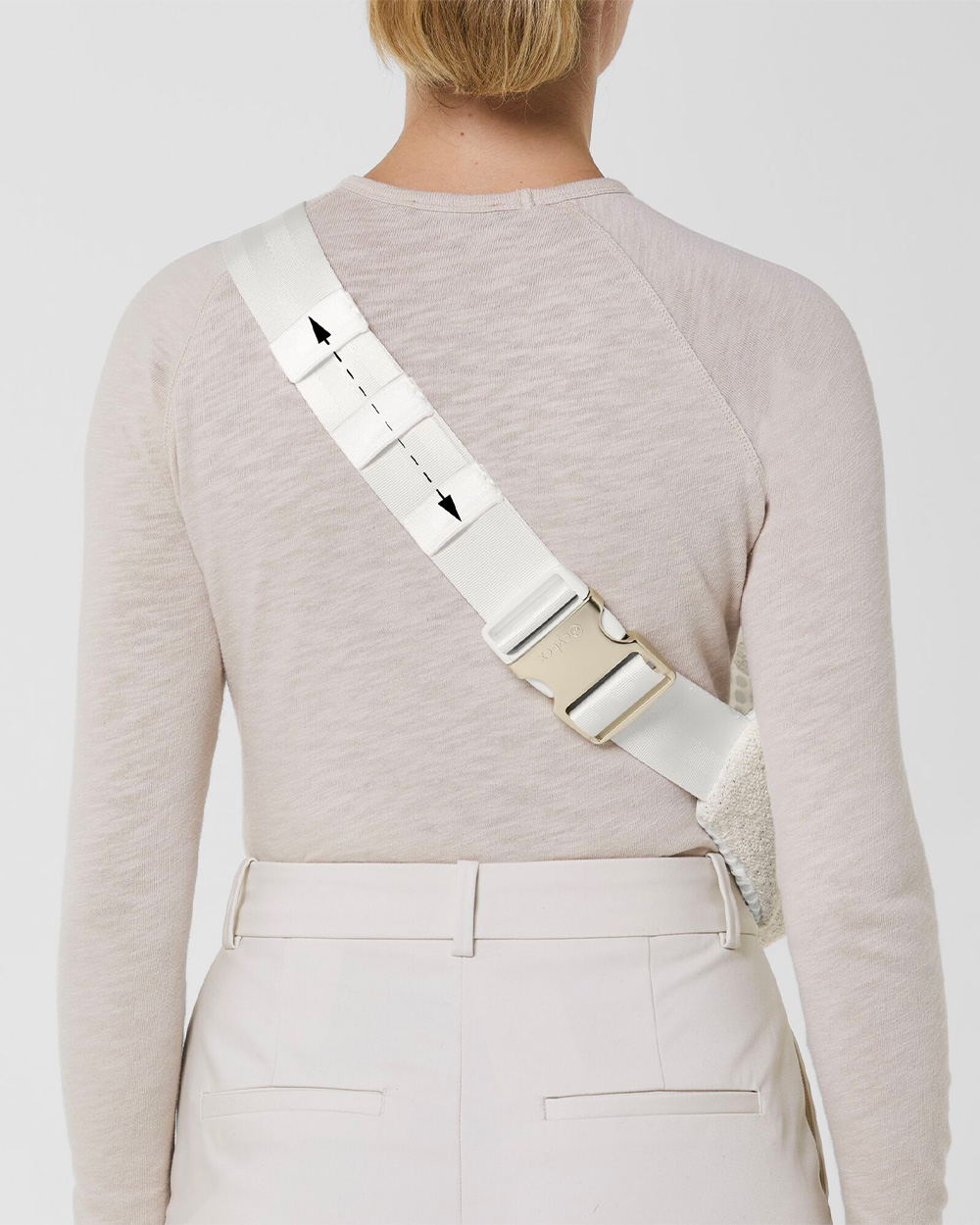 Belt bag boucl&eacute; Cream white colour  Cybex
