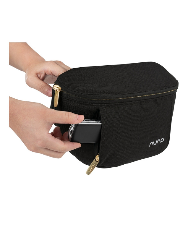 Shoulder bag for pushchairs Caviar colour Nuna
