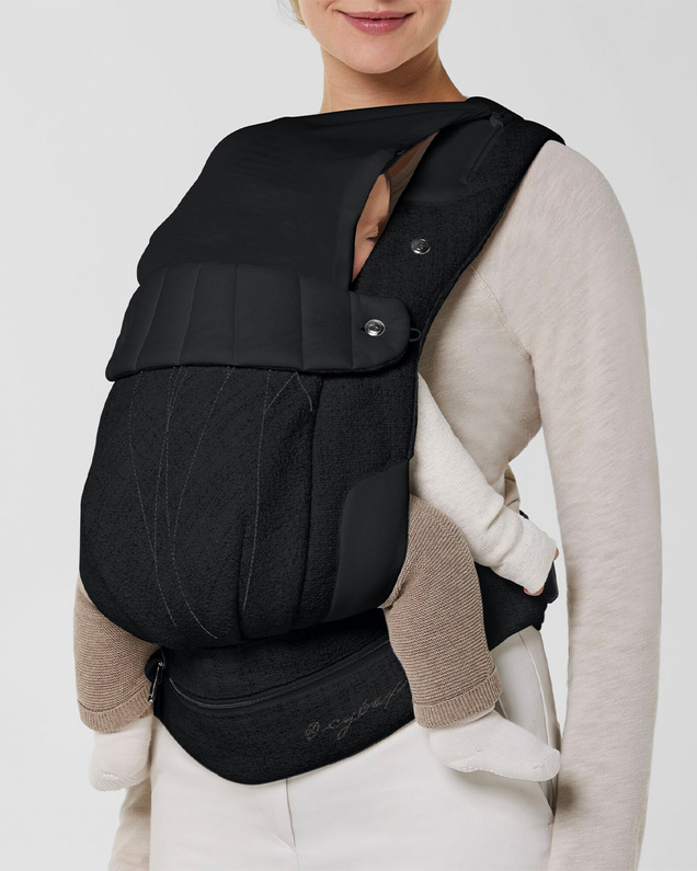 Coya Carrier Bouclé Stone black colour Cybex