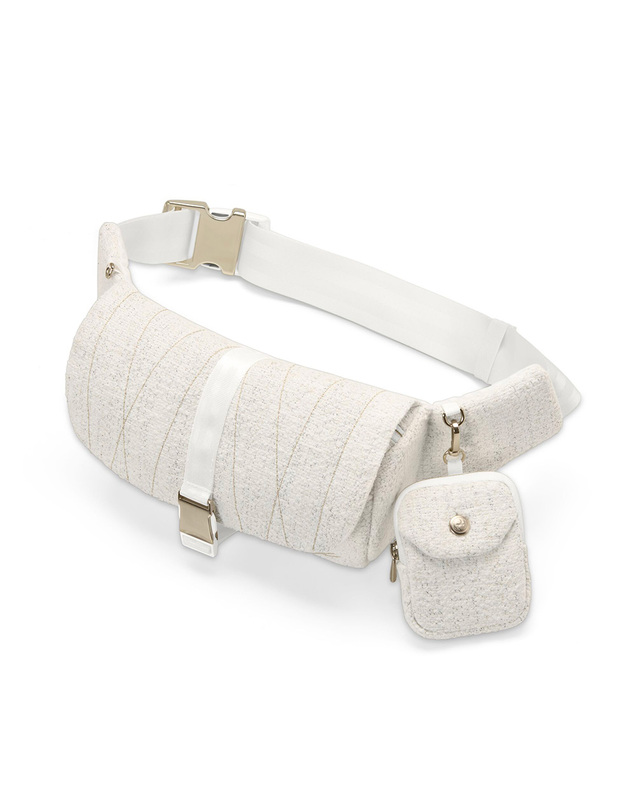 Belt bag bouclé Cream white colour  Cybex