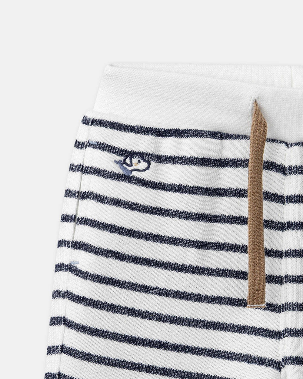 Striped jogging bottoms with drawstring Navy blue colour  Sergent Major