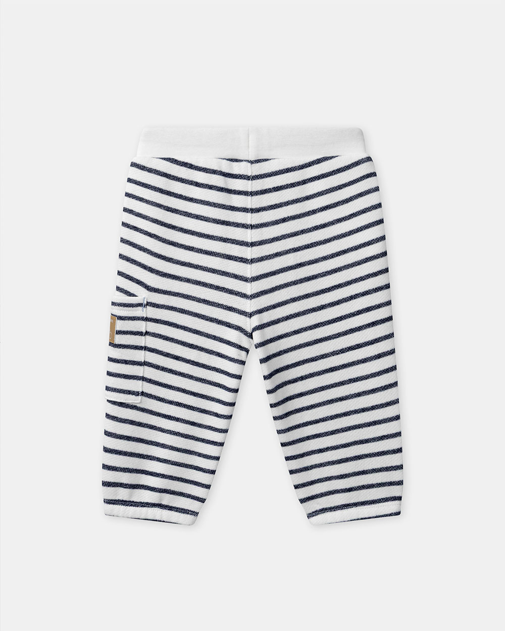 Striped jogging bottoms with drawstring Navy blue colour  Sergent Major