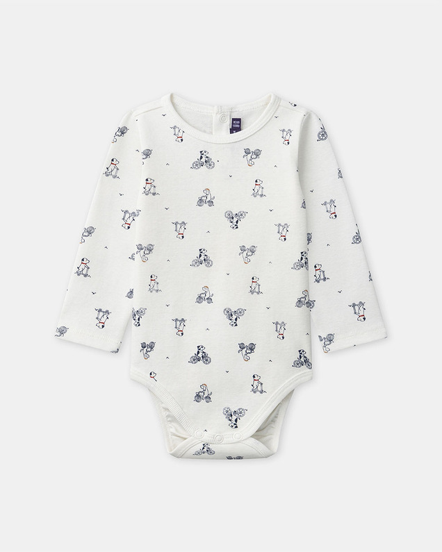 Dog print bodysuit Ecru colour  Sergent Major