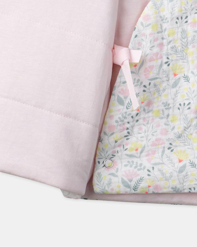 Floral print hooded jacket Pink colour  Sergent Major