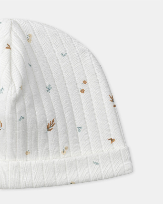 Set with top, trousers and leaf print hat Ecru colour  Sergent Major