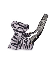 Bear shoulder bag Zebra colour  Doudou et Compagnie