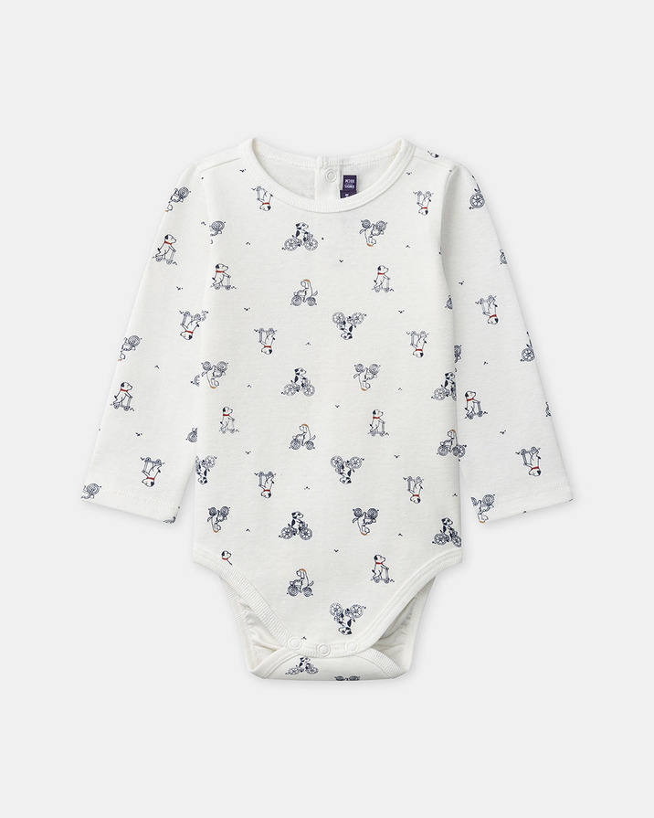 Dog print bodysuit Ecru colour  Sergent Major