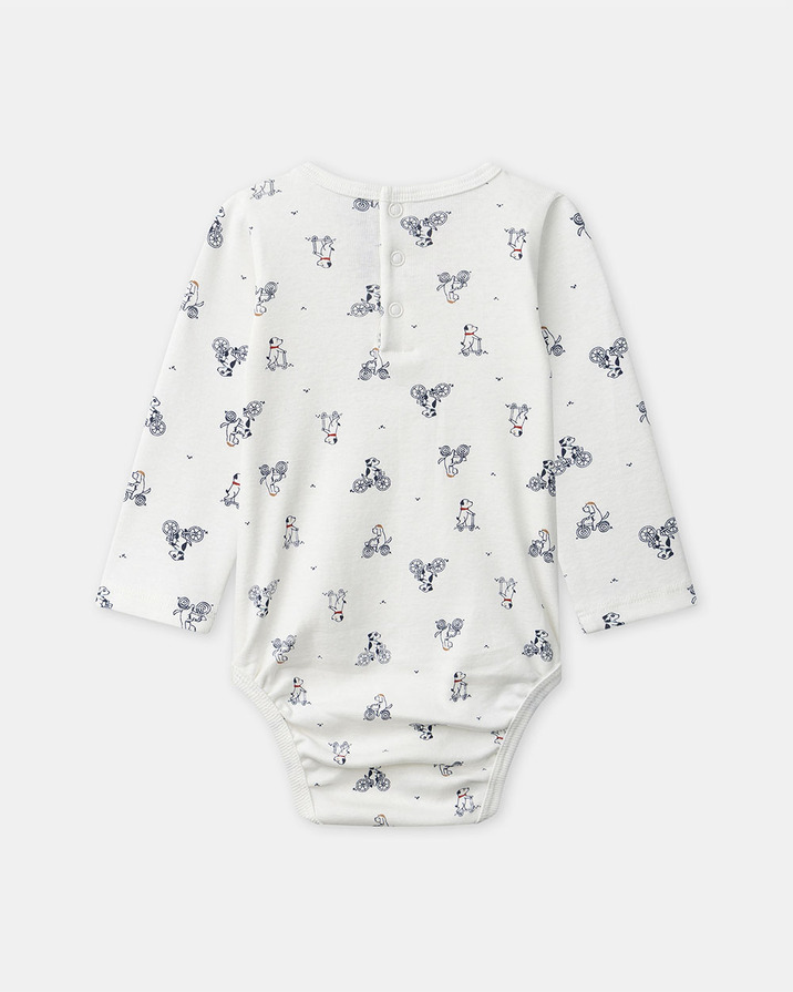 Dog print bodysuit Ecru colour  Sergent Major