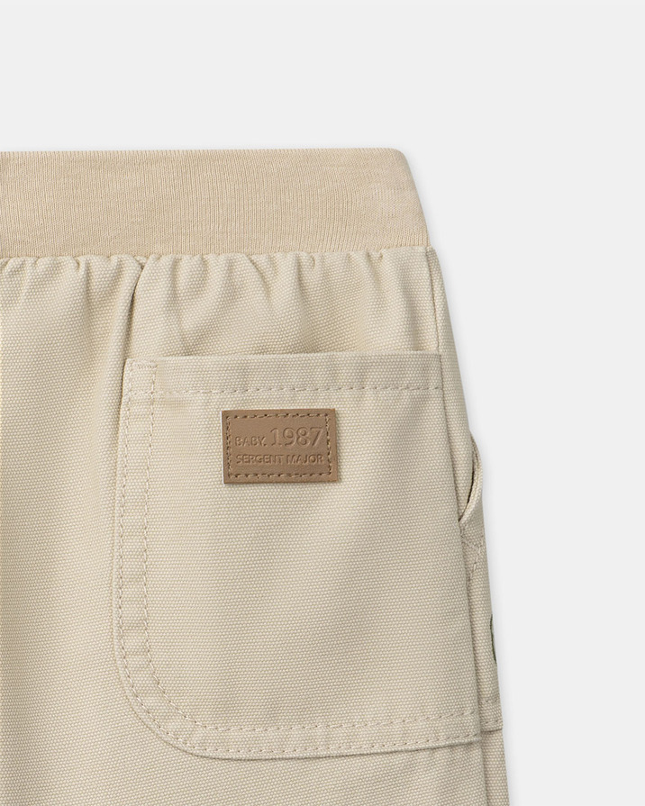 Pants with teddy bear embroidery Beige colour  Sergent Major