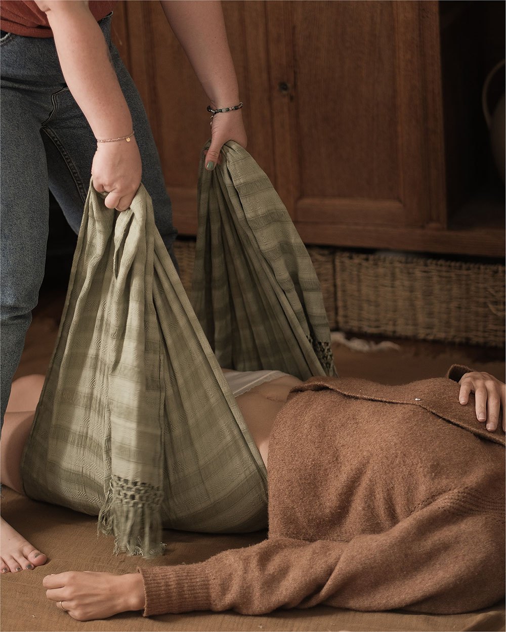 Shawl Rebozo Clay colour  Ilado