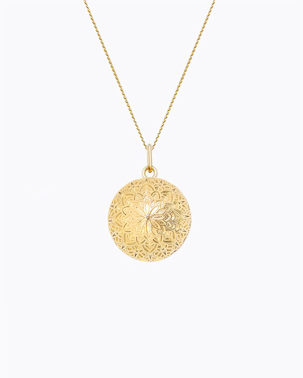 Pregnancy bola Lace Yellow gold colour on chain  Ilado