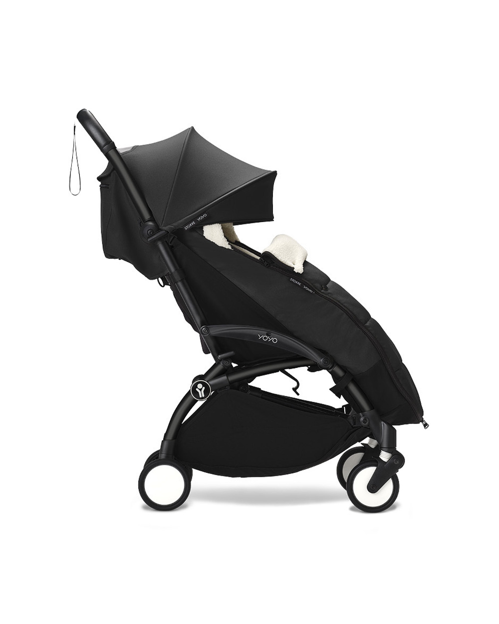 YOYO&sup3; stroller footmuff Black colour  Stokke
