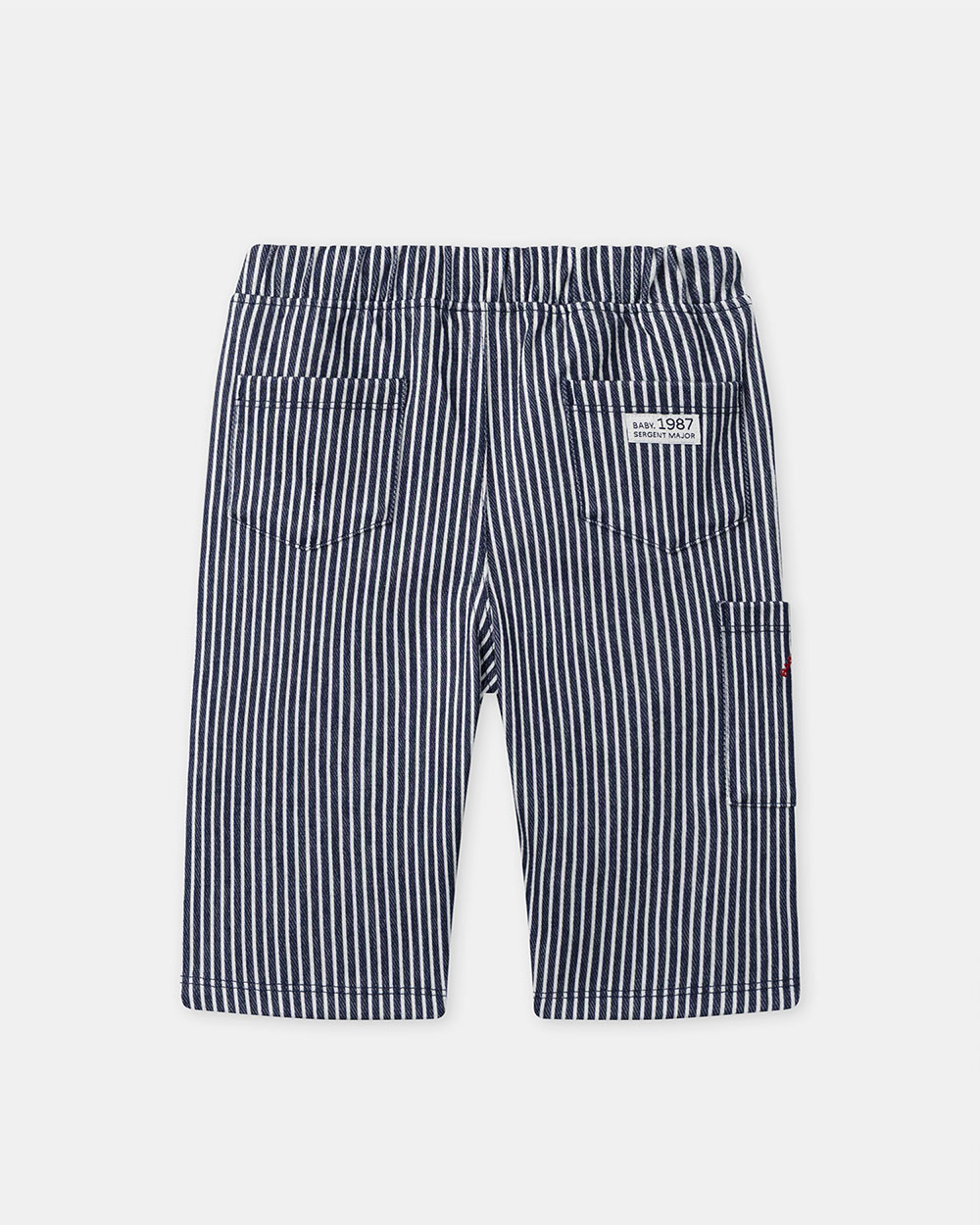 Striped trousers with drawstring Navy blue colour  Sergent Major