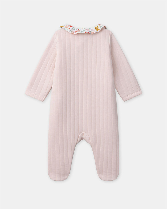 Pink romper with ruffled collar Pink colour  Sergent Major